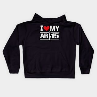 I Love My AR15 Kids Hoodie